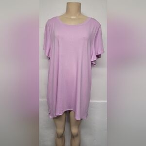 West Loop Women's Ruffle Sleeve Tunic XL Stretch New